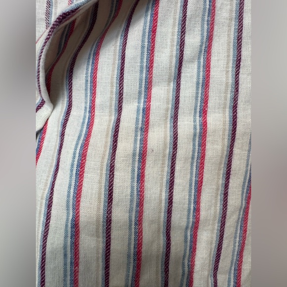 Anthropologie Dolan Anna Double-Breasted Striped Linen Blend Blazer - Picture 11 of 15